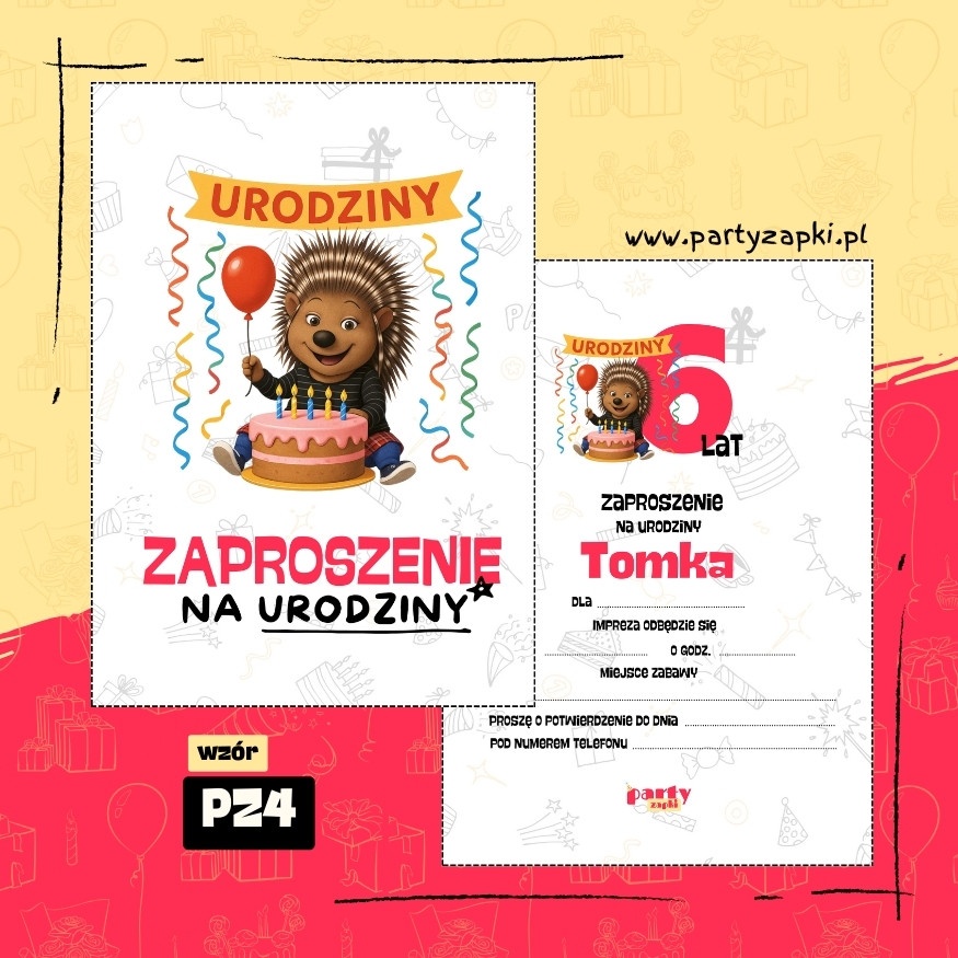 sing zaproszenie na urodziny 10 pz4