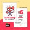 spider man zaproszenie na urodziny 06 pz4