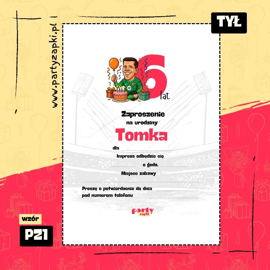 szczesny zaproszenie na urodziny 01 pz1 tyl