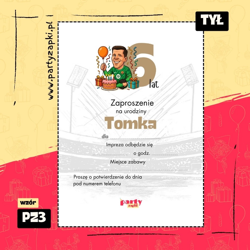 szczesny zaproszenie na urodziny 01 pz3 tyl