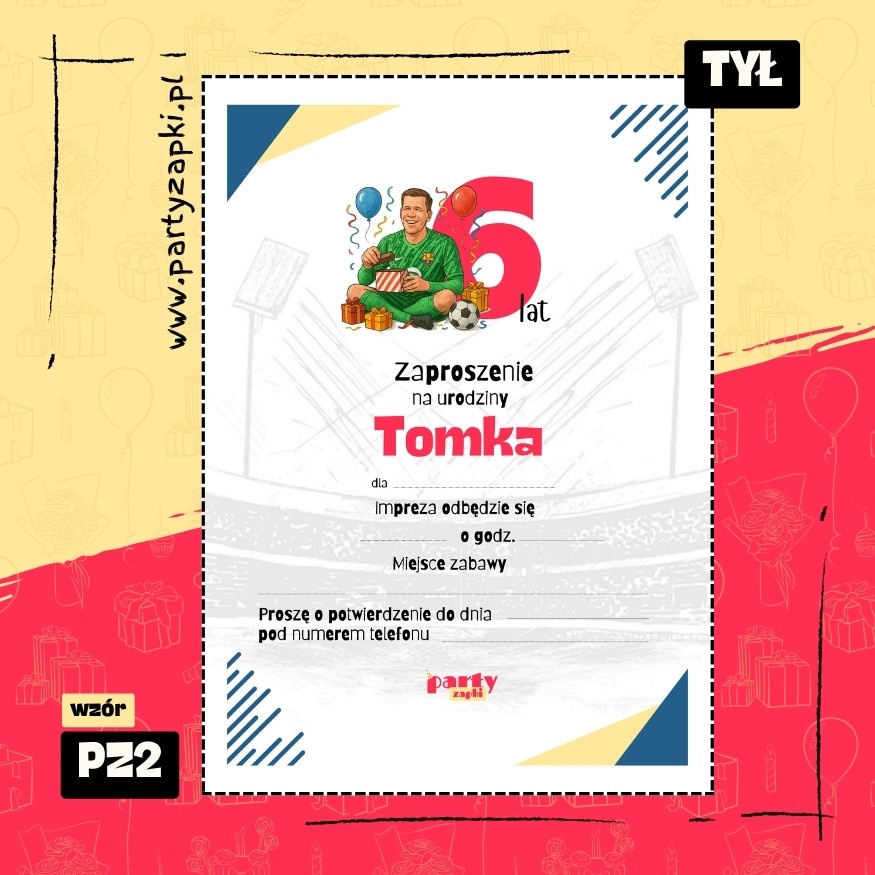 szczesny zaproszenie na urodziny 01 pz2 tyl