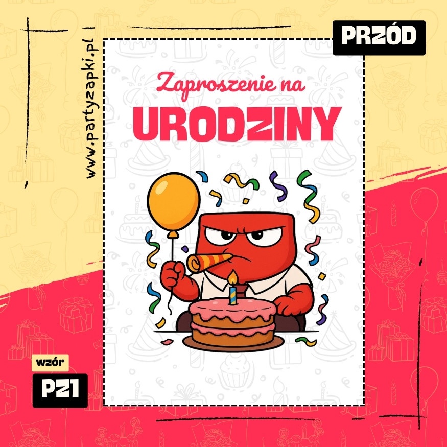 zlosc w glowie sie nie miesci zaproszenie na urodziny