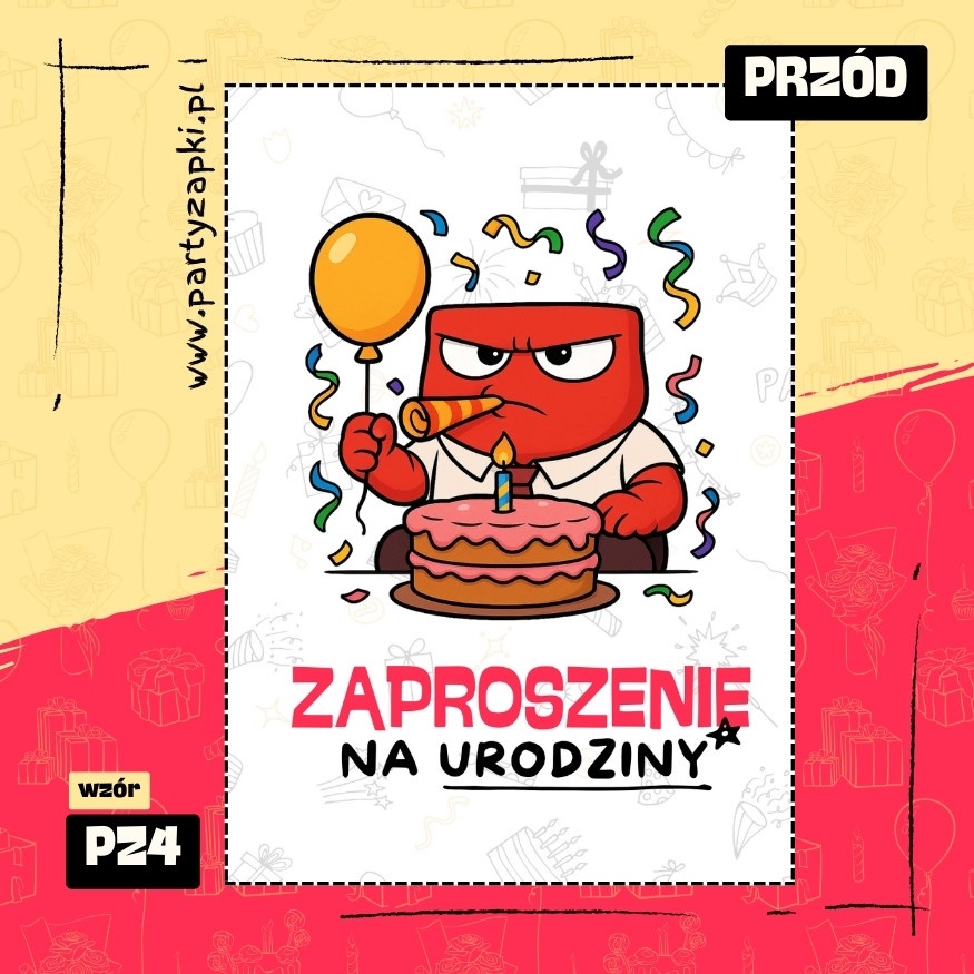 zlosc w glowie sie nie miesci zaproszenie na urodziny