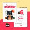 batman zaproszenie na urodziny 06 pz1