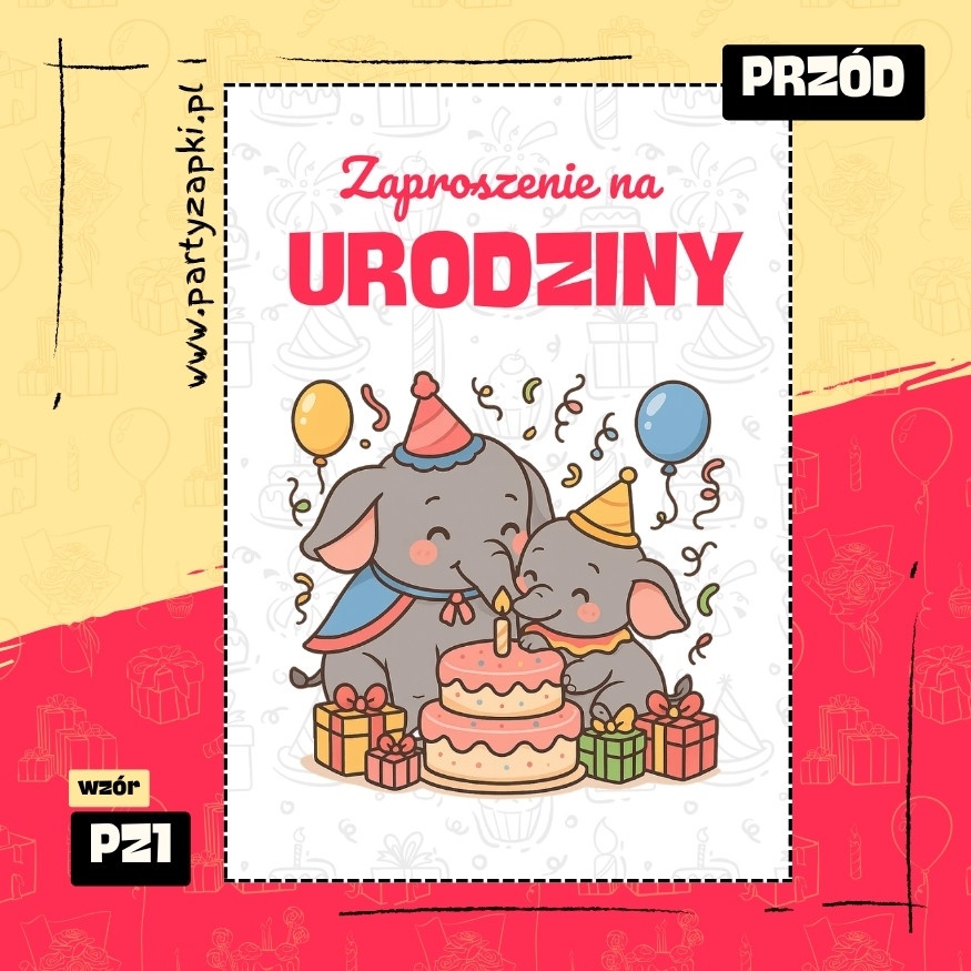 dumbo zaproszenie na urodziny 06 pz1 przod