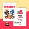 sonic the hedgehog zaproszenie na urodziny 05 pz1