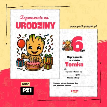 straznicy galaktyki zaproszenie na urodziny 06 pz1