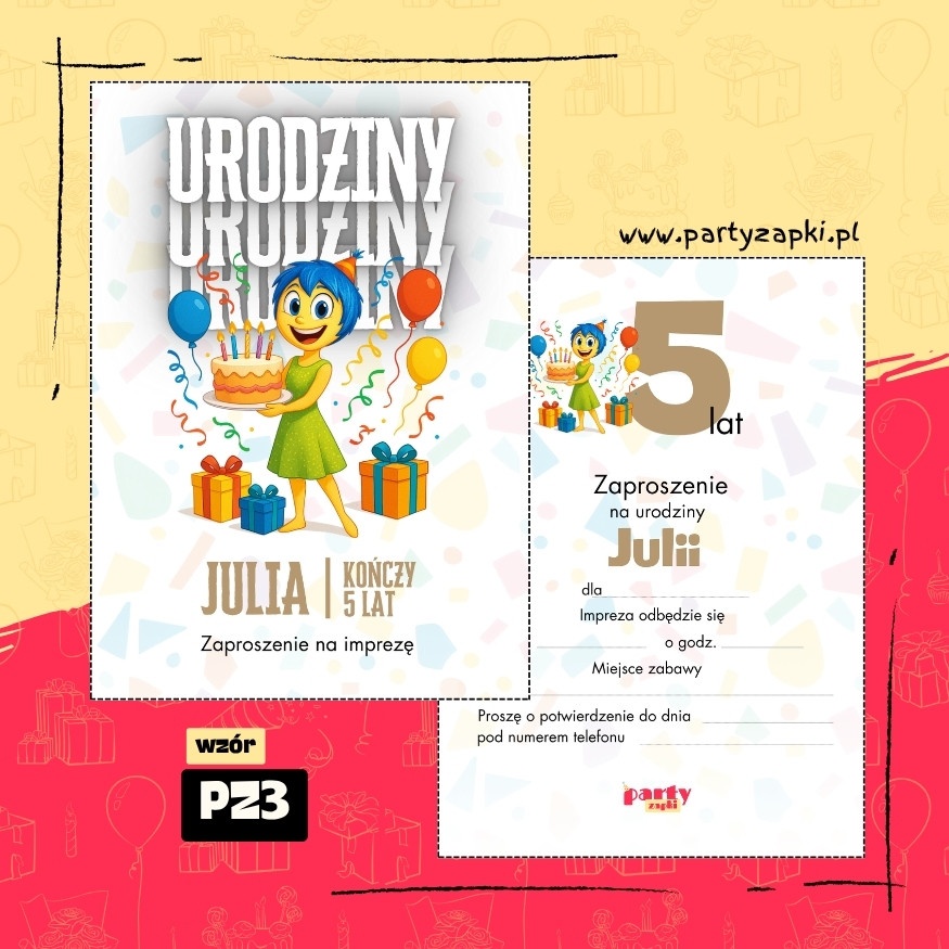 w glowie sie nie miesci zaproszenie na urodziny 04 pz3