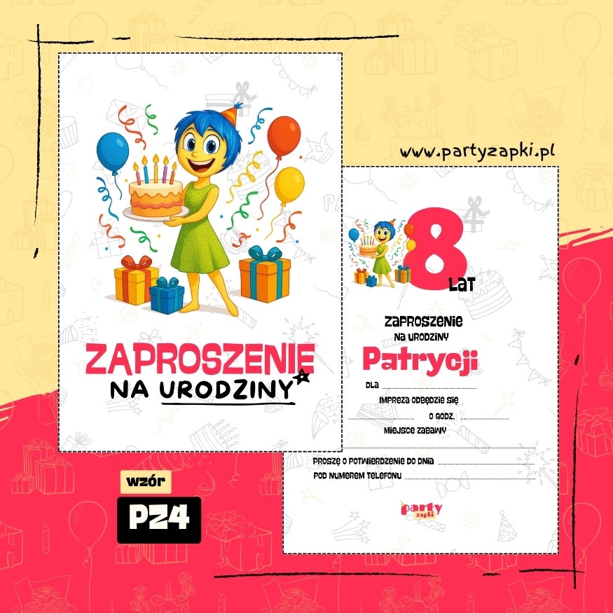 w glowie sie nie miesci zaproszenie na urodziny 04 pz4