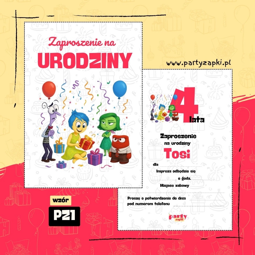 w glowie sie nie miesci zaproszenie na urodziny 06 pz1