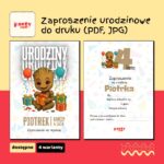 groot straznicy galaktyki zaproszenie na urodziny partyzapki 09