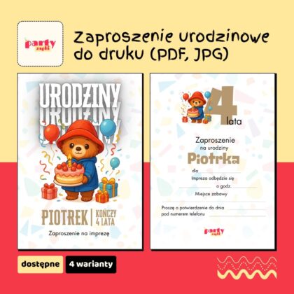 paddington zaproszenie na urodziny partyzapki 02