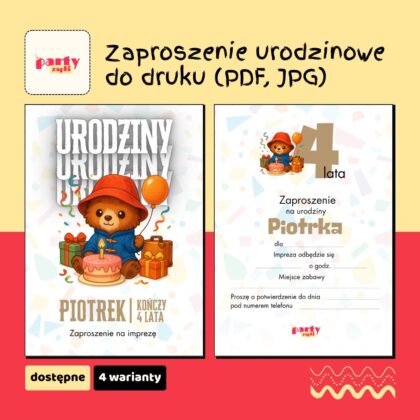 paddington zaproszenie na urodziny partyzapki 04
