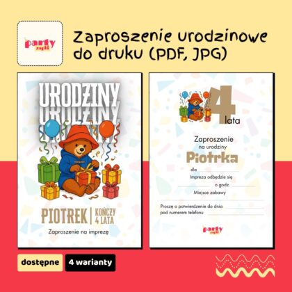 paddington zaproszenie na urodziny partyzapki 05
