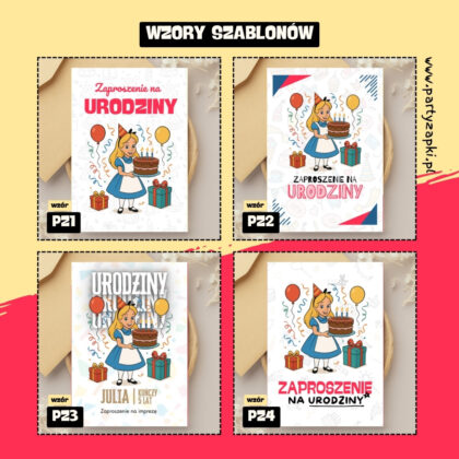 alicja w krainie czarow zaproszenie partyzapki 04 2