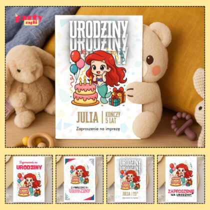 ariel mala syrenka zaproszenie partyzapki 01 1