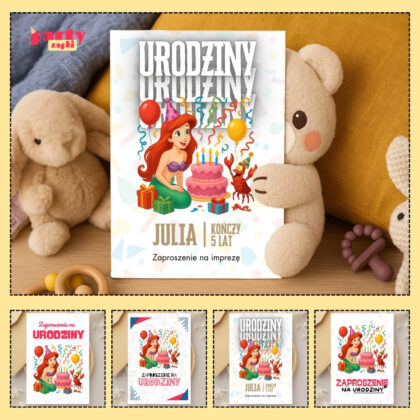 ariel mala syrenka zaproszenie partyzapki 02 1