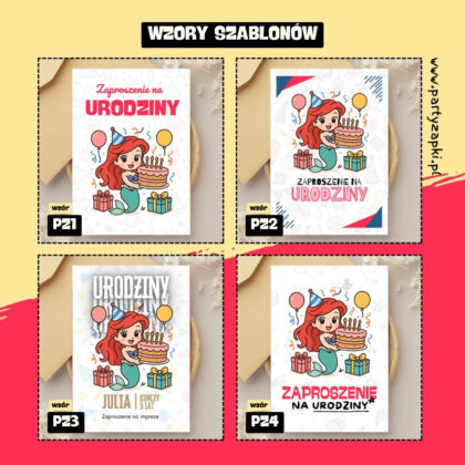 ariel mala syrenka zaproszenie partyzapki 04 2