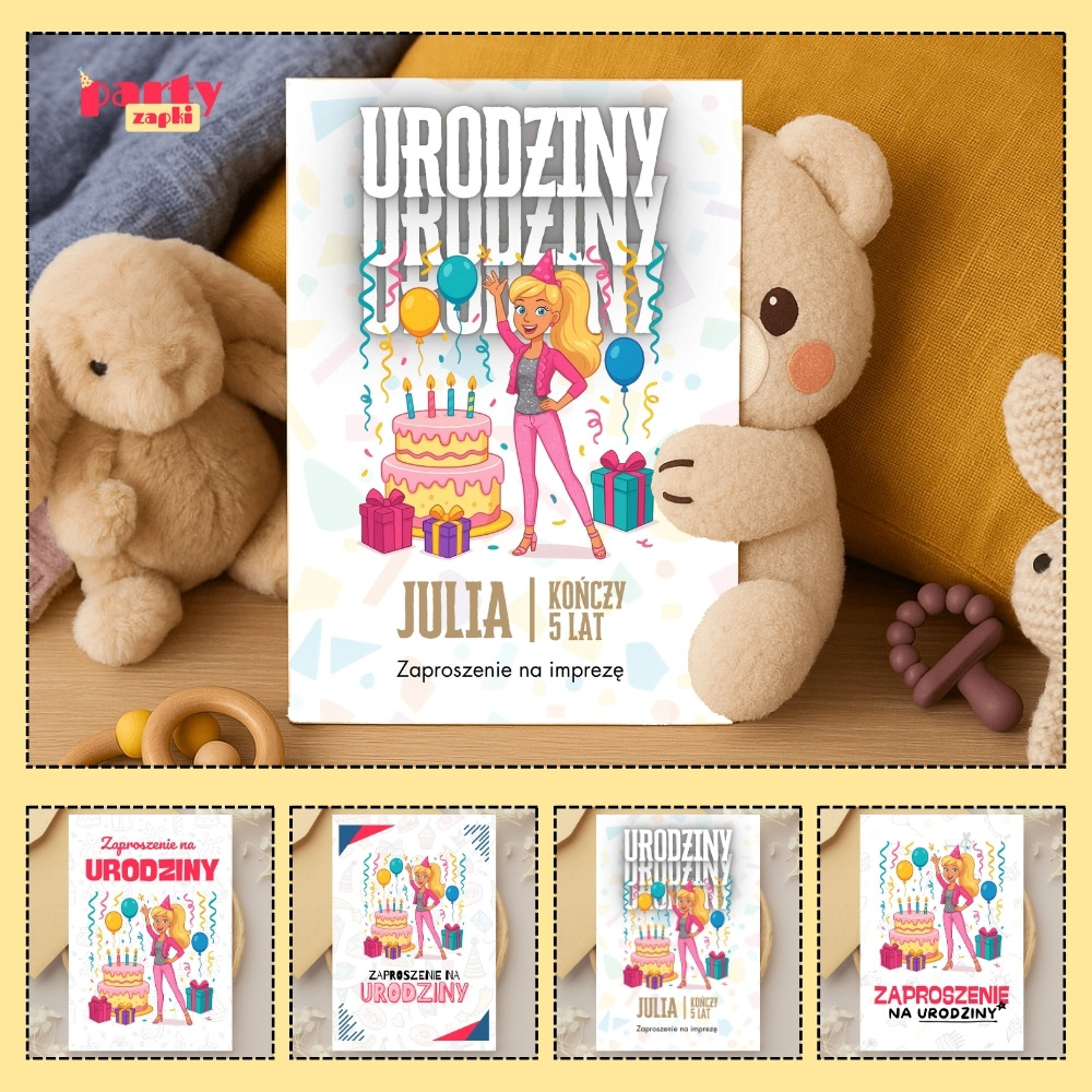 barbie zaproszenie partyzapki 02 1
