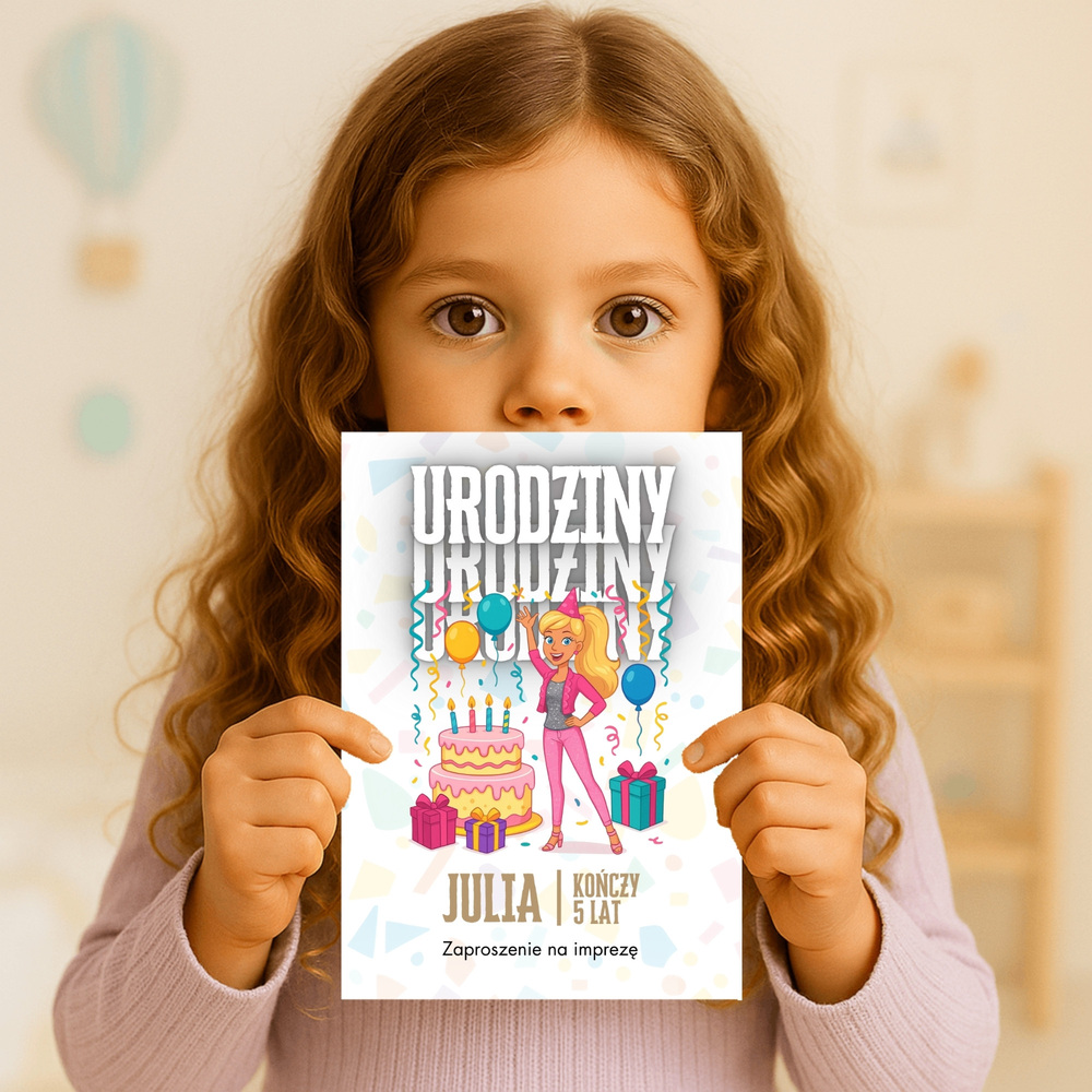 barbie zaproszenie partyzapki 02 3