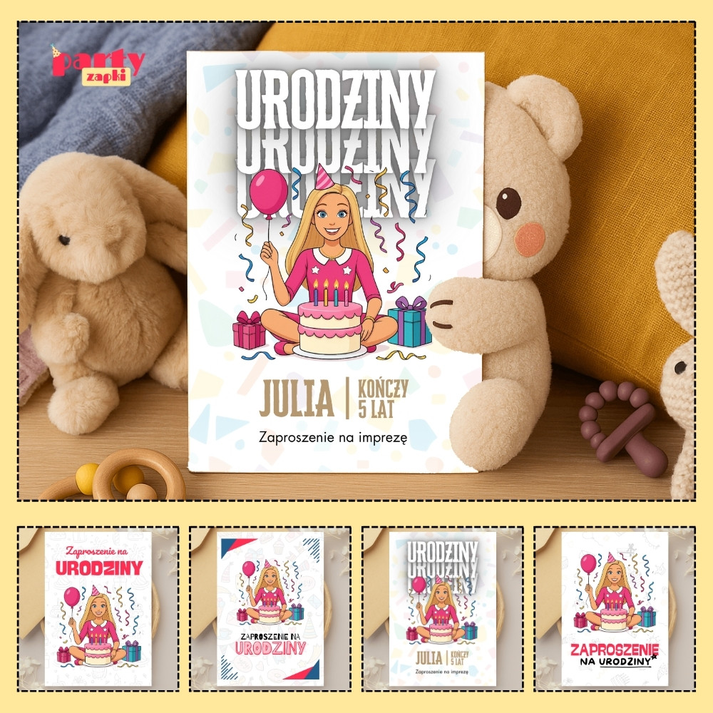 barbie zaproszenie partyzapki 05 1
