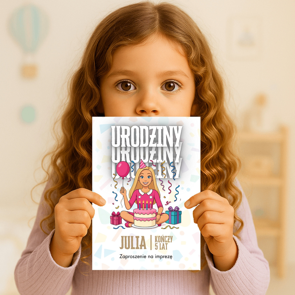 barbie zaproszenie partyzapki 05 3