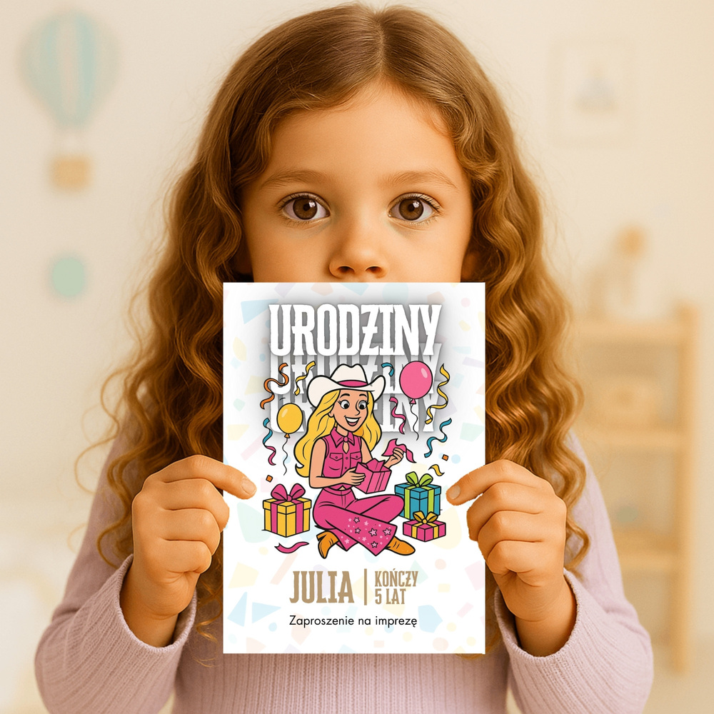 barbie zaproszenie partyzapki 07 3