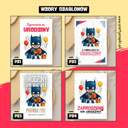 batman zaproszenie partyzapki 07 2