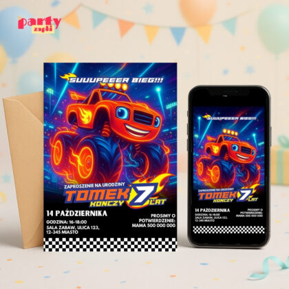 blaze 05 zaproszenie na urodziny partyzapki