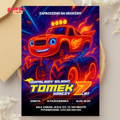 blaze 06 zaproszenie na urodziny partyzapki 2