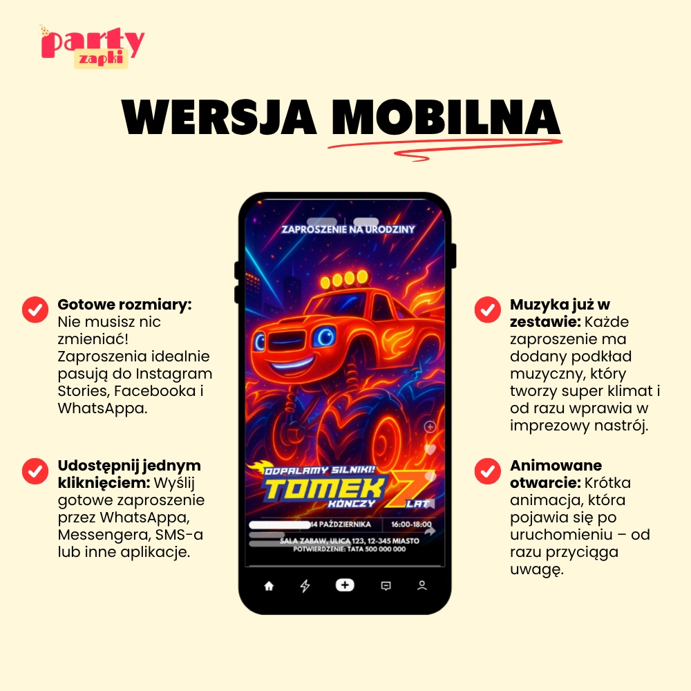 blaze 06 zaproszenie na urodziny partyzapki 4