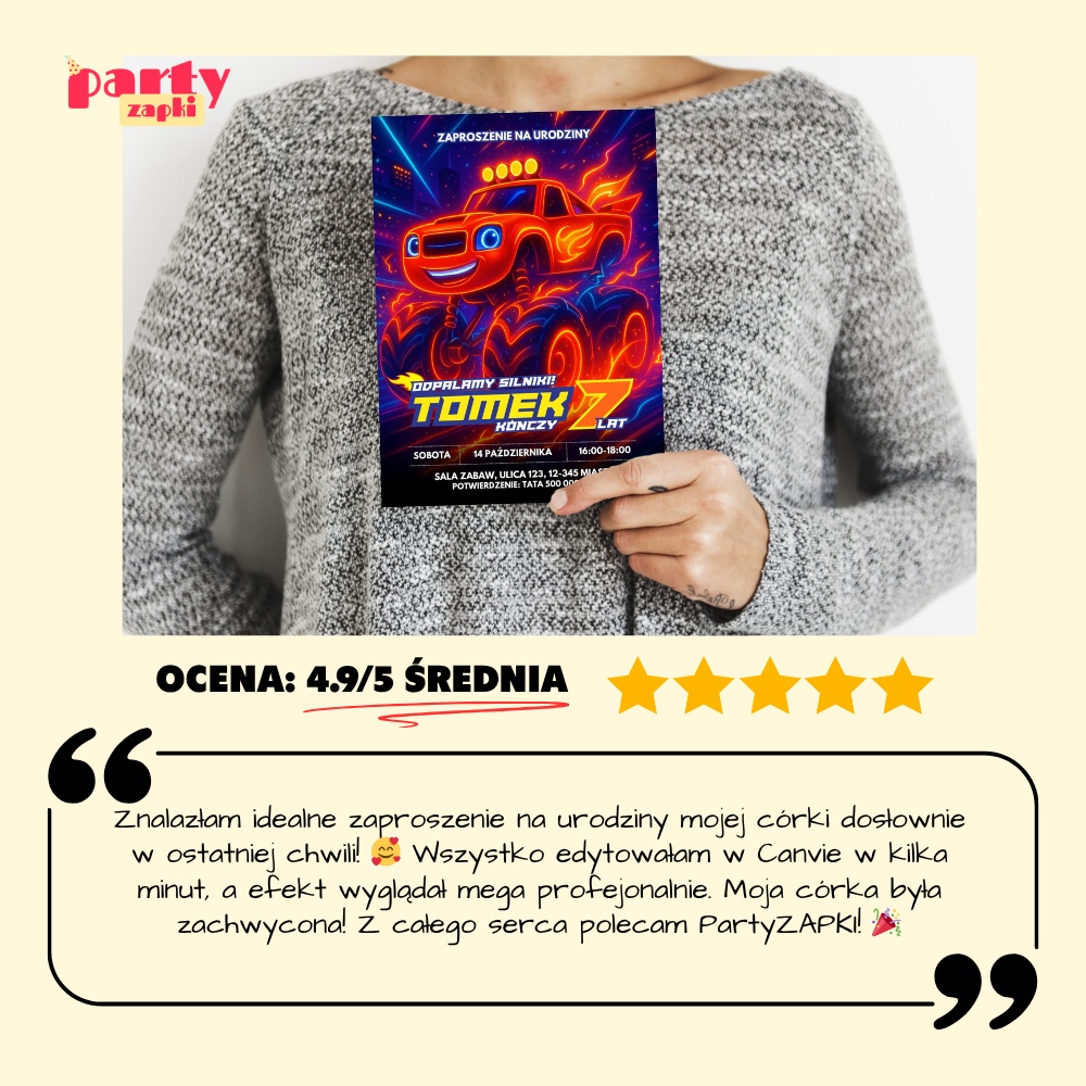 blaze 06 zaproszenie na urodziny partyzapki 7
