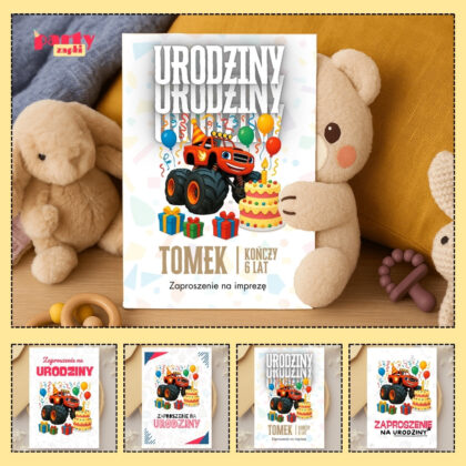 blaze i mega maszyny zaproszenie partyzapki 01 1