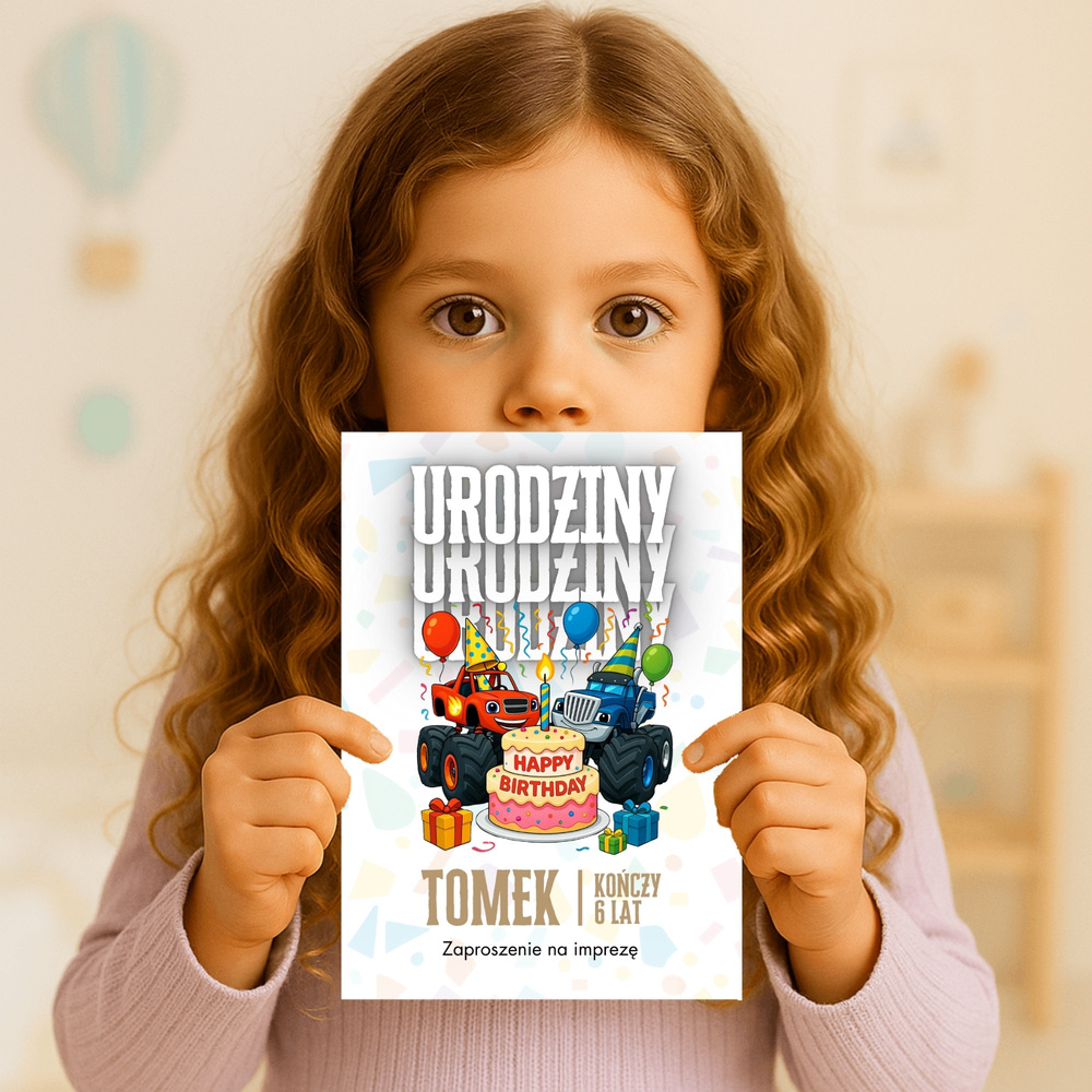 blaze i mega maszyny zaproszenie partyzapki 03 3