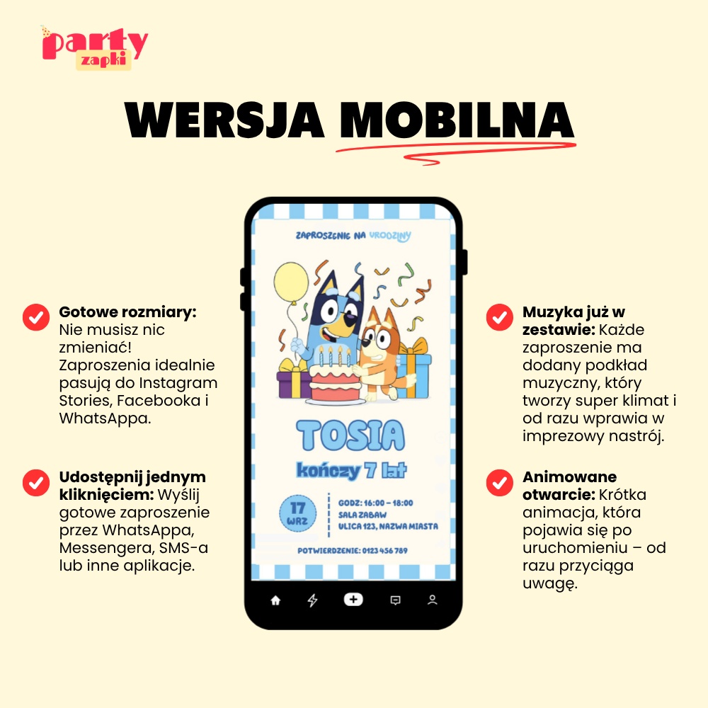 bluey 09 zaproszenie na urodziny partyzapki 4