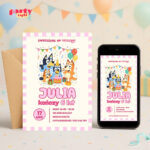 bluey 11 zaproszenie na urodziny partyzapki