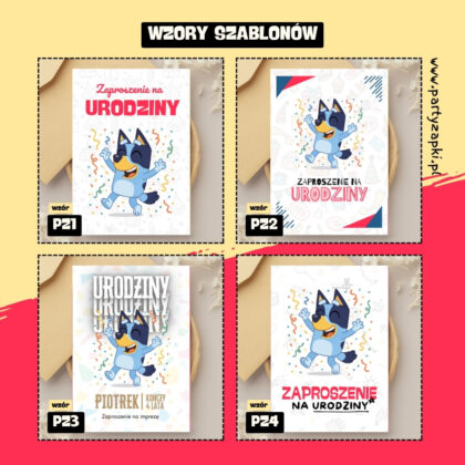 bluey zaproszenie partyzapki 03 2