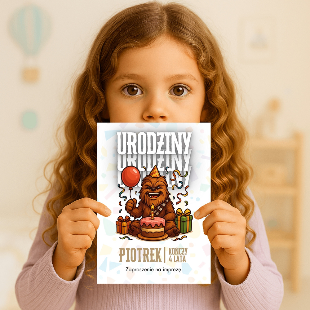 chewbacca gwiezdne wojny zaproszenie partyzapki 03 3