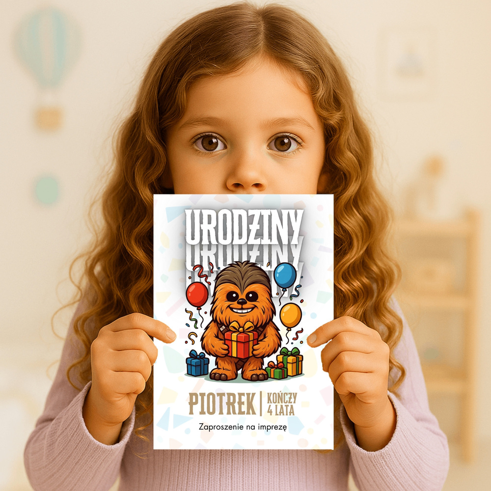 chewbacca gwiezdne wojny zaproszenie partyzapki 04 3