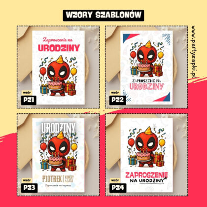 deadpool zaproszenie partyzapki 01 2
