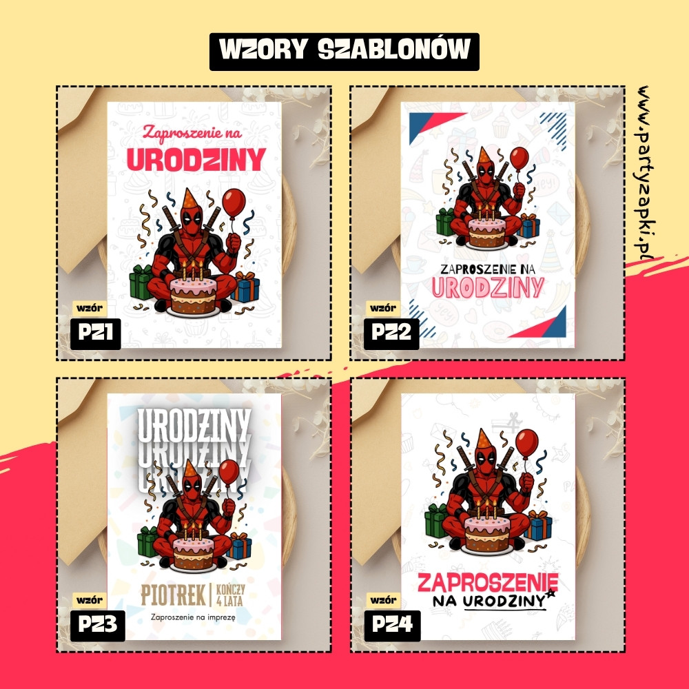 deadpool zaproszenie partyzapki 02 2