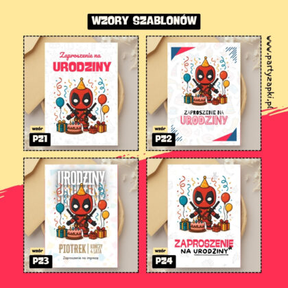 deadpool zaproszenie partyzapki 06 2