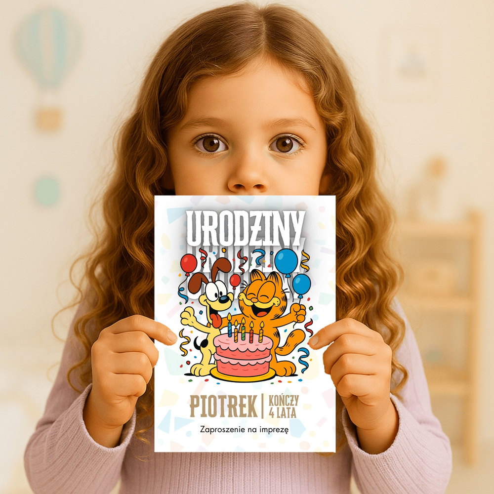 garfield zaproszenie partyzapki 01 3