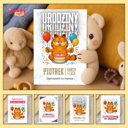 garfield zaproszenie partyzapki 02 1