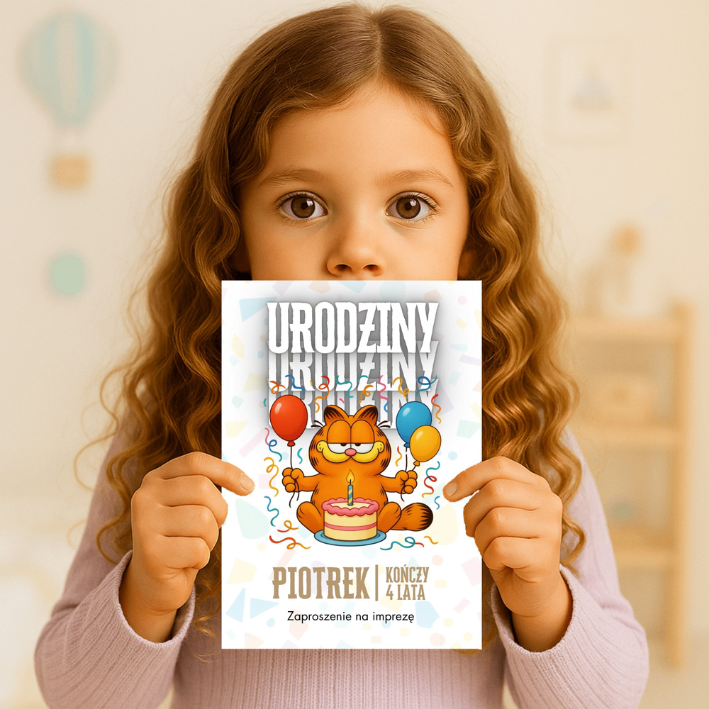 garfield zaproszenie partyzapki 02 3