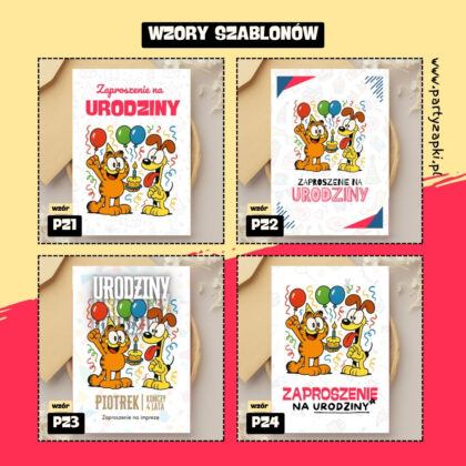 garfield zaproszenie partyzapki 03 2