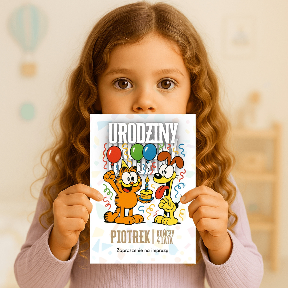 garfield zaproszenie partyzapki 03 3