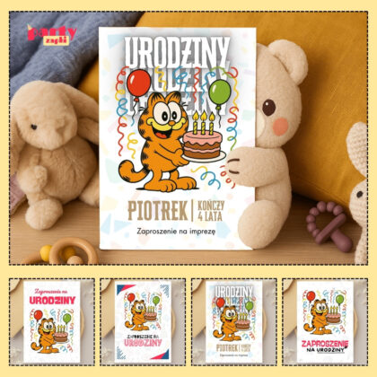 garfield zaproszenie partyzapki 05 1