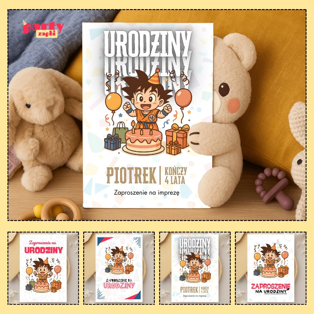 goku dragon ball zaproszenie partyzapki 02 1