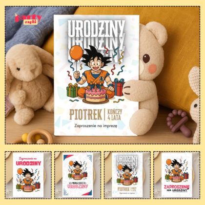 goku dragon ball zaproszenie partyzapki 05 1